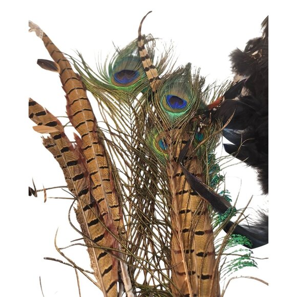 Mixed Feather Craft Lot Natural & Dyed Unopened Packs Hat & Floral Decor Use - Picture 5 of 14